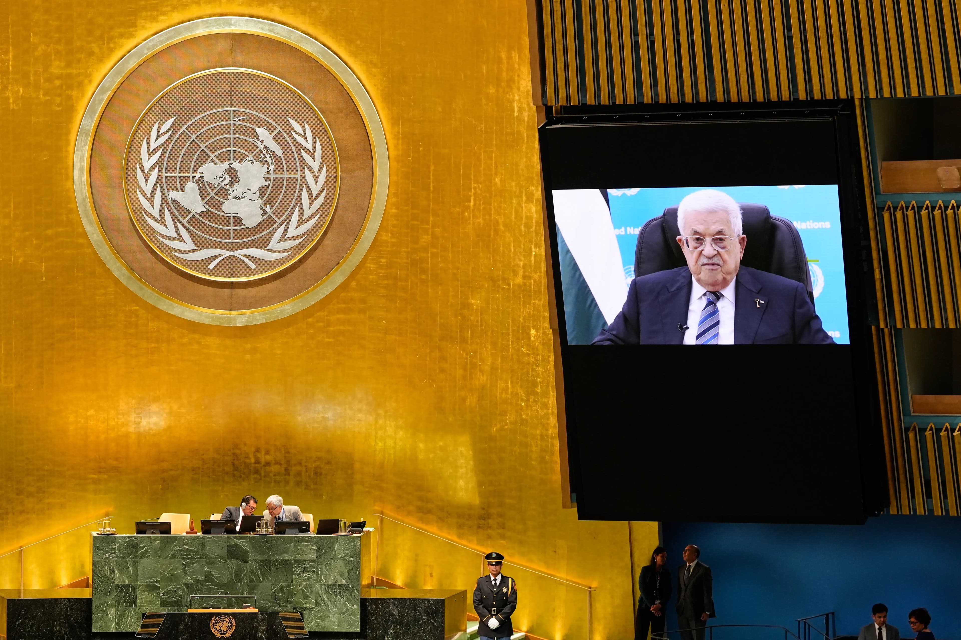 Abbas, Denied US Visa Again, Addresses UN by Prerecorded Video