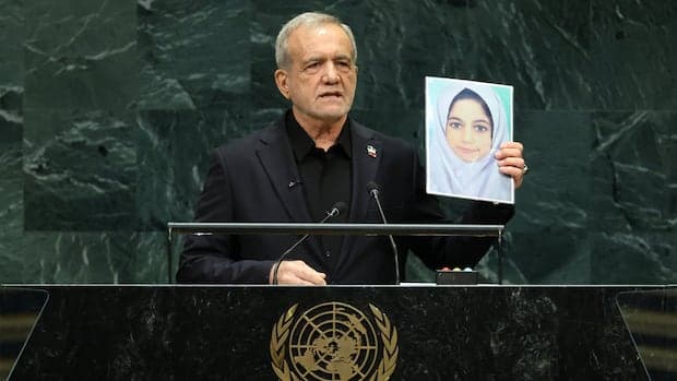 Iran's Pezeshkian Tells UN "We Will Never Bow Our Head" After Trump Threat to "Annihilate" the Islamic Republic